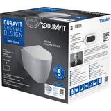 Cuvette WC suspendu compact sans bride DURAVIT ME by Starck, design moderne, installation murale pour salle de bain élégante