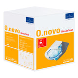 Cuvette WC blanche Villeroy & Boch O.novo DirectFlush, emballage produit visible.