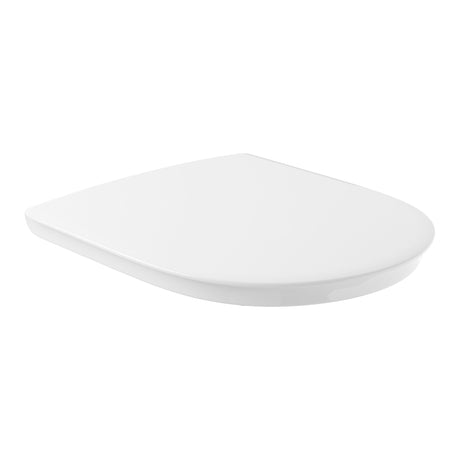 Abattant WC blanc marque Grohe, type siège de toilette élégant, couleur blanche.