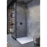 Receveur de douche Extra-plat Fiora blanc, installation moderne, dans salle de bain design