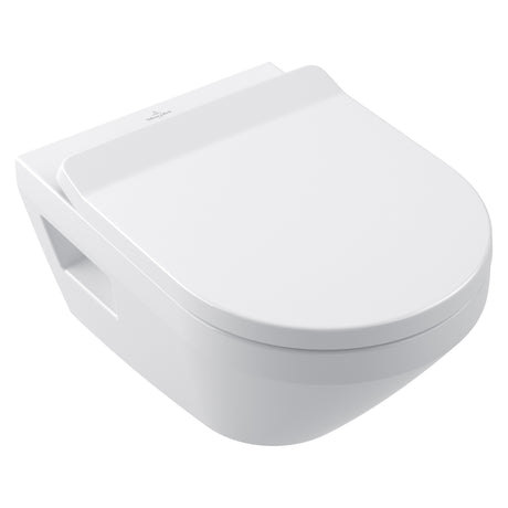 Toilette suspendue blanche Villeroy & Boch, WC moderne, couleur blanche.