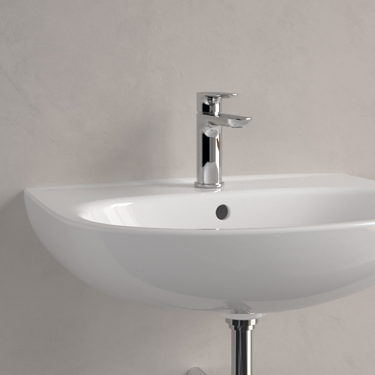 Mitigeur Grohe, robinet de lavabo chromé, couleur argentée, design moderne