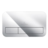 Plaque de commande Villeroy & Boch, type sanitaire, couleur chrome brillant