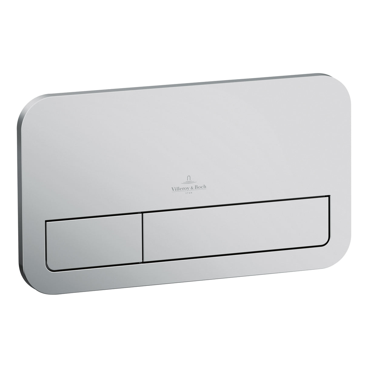 Plaque de commande Villeroy & Boch pour WC, blanche, design rectangulaire moderne