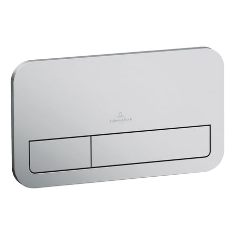 Plaque de commande Villeroy & Boch pour WC, blanche, design rectangulaire moderne