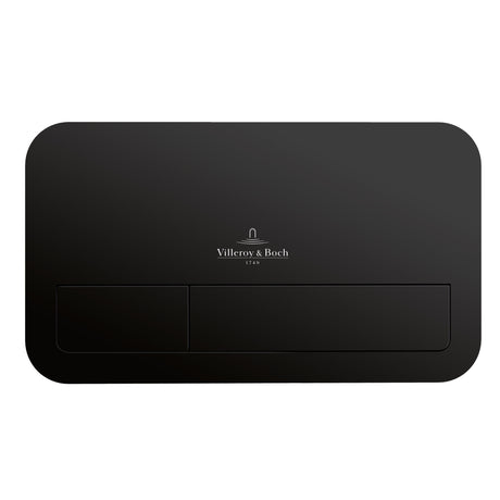 Plaque de commande Villeroy & Boch, type sanitaire, couleur noire élégante