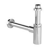 Siphon de lavabo Grohe, métal chromé, design cylindrique brillant