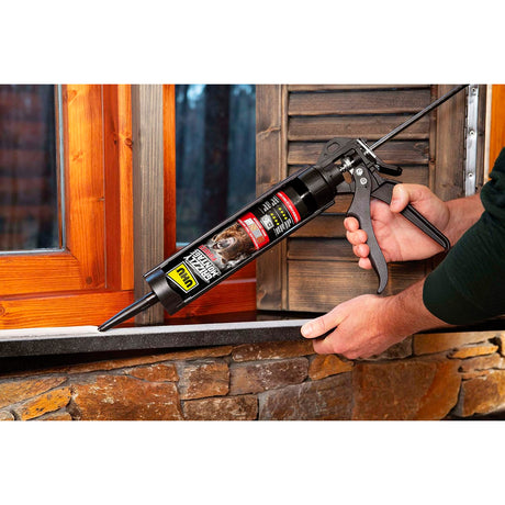 UHU Grizzly Power - Colle de fixation et montage rapide, ultra forte, prise initiale très élevée, sans solvants, blanche, cartouche 370g