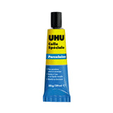 UHU Colle spéciale porcelaine - Colle idéale pour la porcelaine, le marbre, le grès et la céramique, blanche, tube 30g