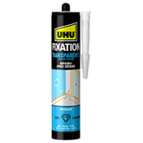 UHU Fixation express - Colle de montage ultra forte et rapide, transparente, cartouche 310g