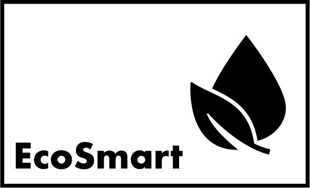 Logo EcoSmart, marque de système écologique, fond transparent, couleur noire