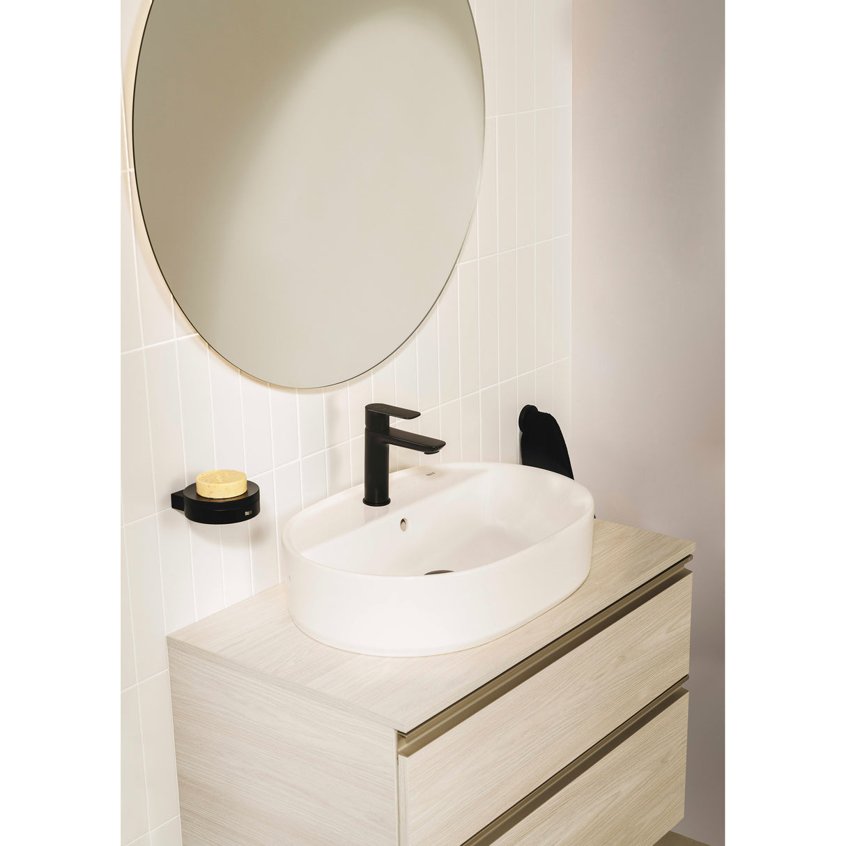 Mitigeur noir Grohe, robinet de lavabo moderne, salle de bain, couleur noire