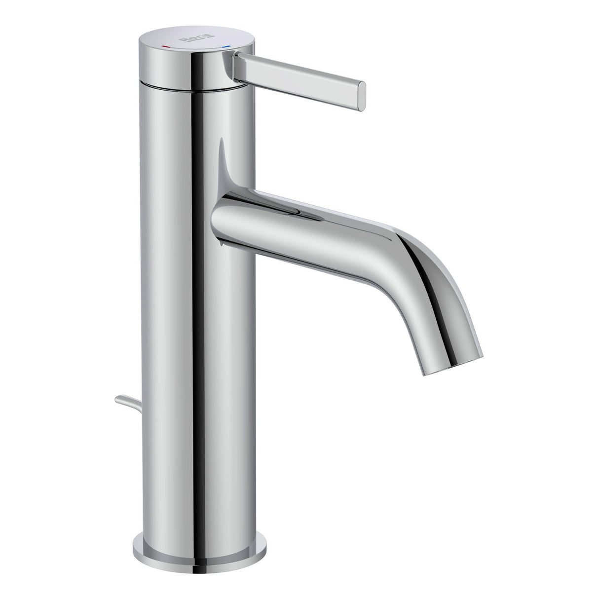 Robinet mitigeur Grohe chromé pour lavabo, finition brillante, design moderne