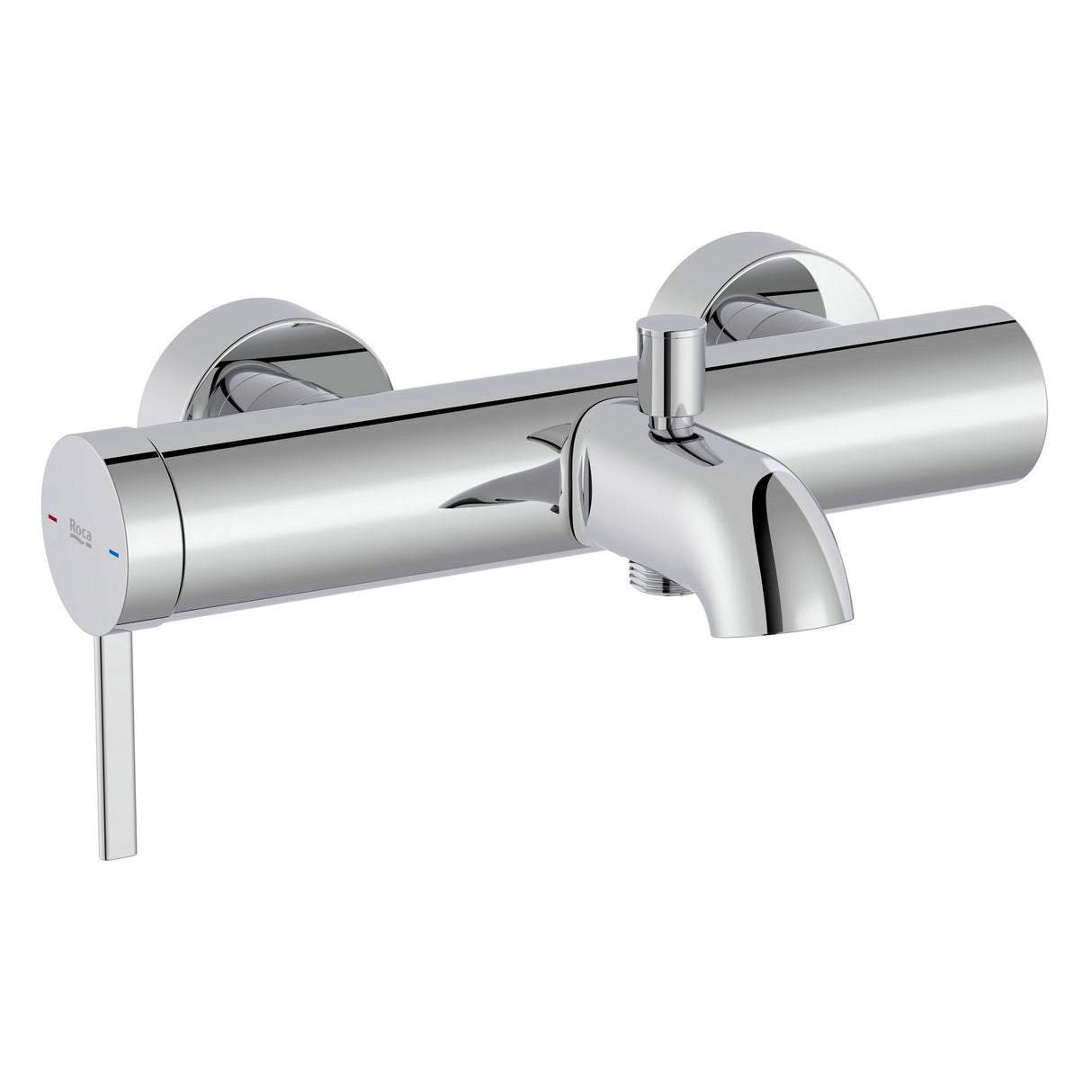 Mitigeur de baignoire Grohe en laiton chromé, robinet mural moderne couleur argentée