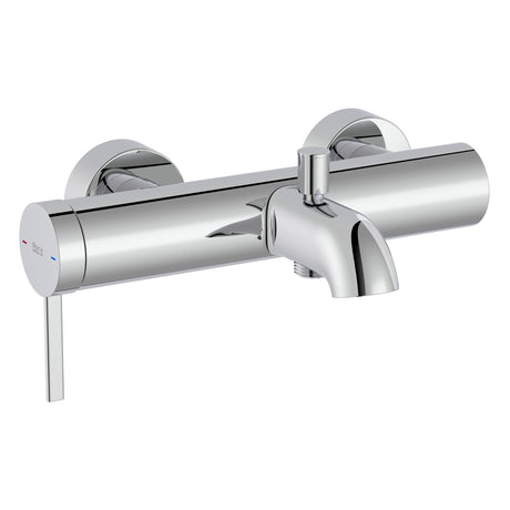 Mitigeur de baignoire Grohe en laiton chromé, robinet mural moderne couleur argentée