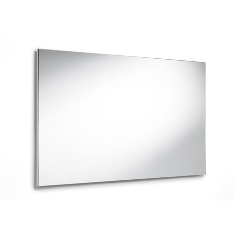 Miroir mural rectangulaire couleur argentée, marque Grohe, pour salle de bain