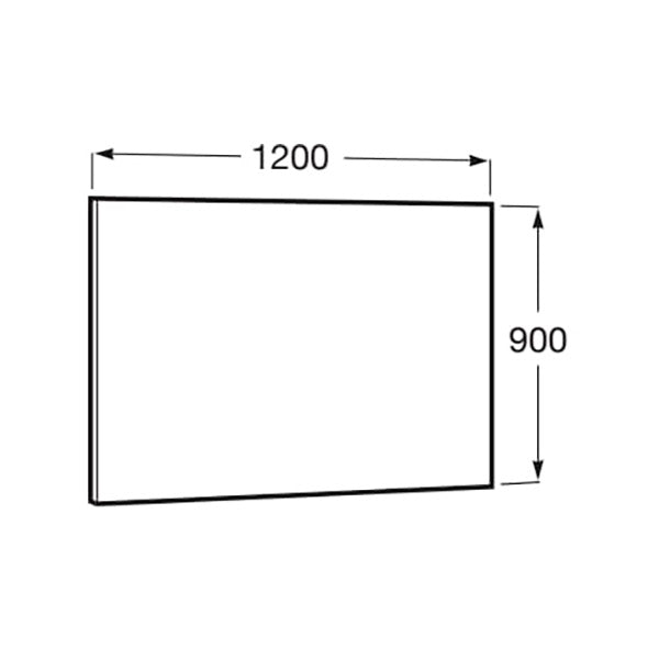 Panneau mural blanc marque Grohe, dimensions 1200x900 mm, pour salle de bain