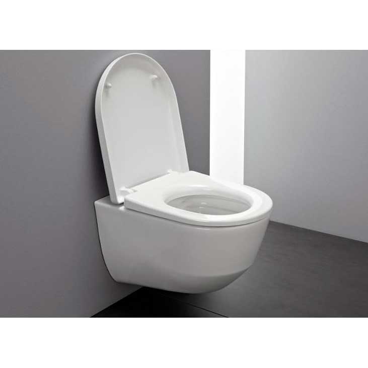 WC suspendu Grohe blanc, toilette murale moderne, céramique sanitaire