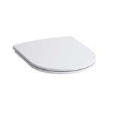 Abattant WC blanc Grohe, siège de toilette moderne en plastique, couleur blanche