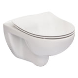 Cuvette WC suspendue blanche, marque inconnue, design moderne, sanitaire élégant.
