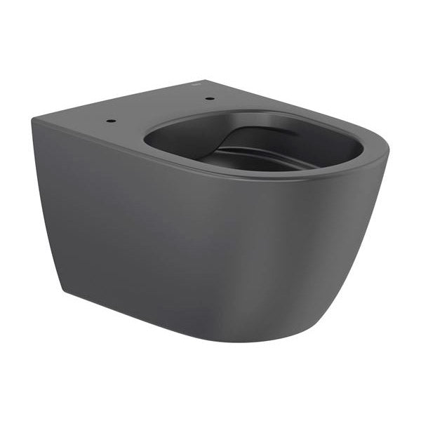WC suspendu Grohe, céramique noire, design moderne.