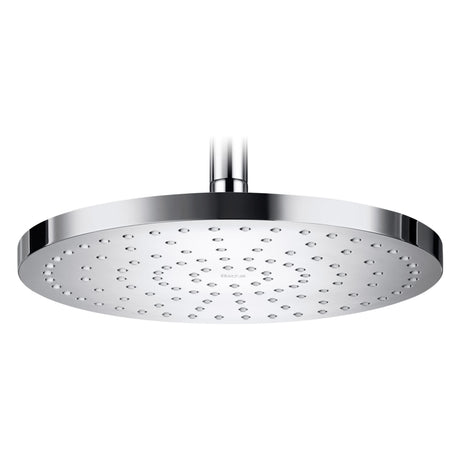 Pommeau de douche Grohe rond, coloris chrome, design moderne et élégant.