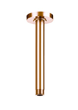 Grohe bras de douche plafond couleur or, accessoire plomberie brillant