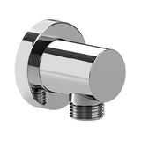 Raccord mural Grohe, sortie de douche, couleur chrome poli.