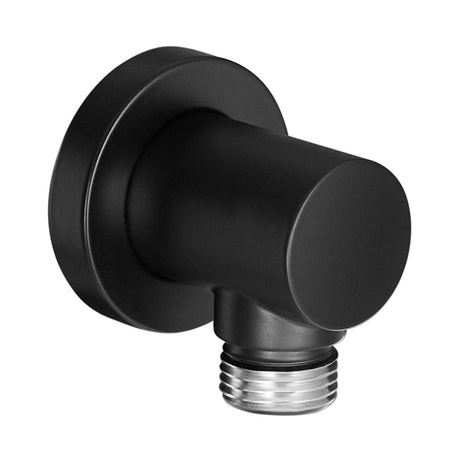 Sortie de douche noire, robinetterie, marque Grohe, finition noire, raccord mural moderne
