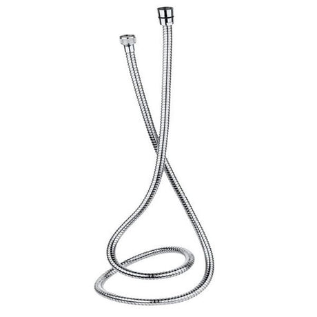 Flexible de douche Grohe chromé, accessoire de plomberie couleur argentée