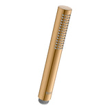 Douchette Roca, type pommeau de douche cylindrique, couleur or, design moderne.