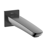 Bec de baignoire Roca, robinet mural noir mat, design moderne, salle de bain