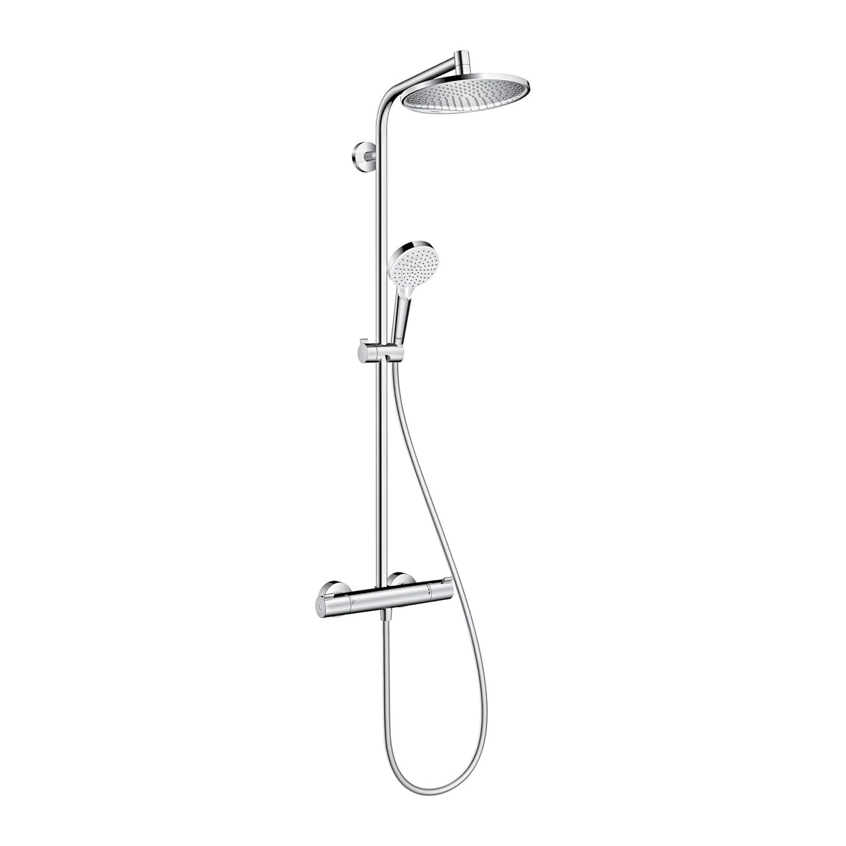 Colonne de douche Grohe, mitigeur thermostatique, couleur chrome, design moderne