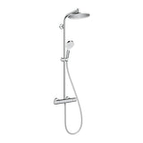 Colonne de douche Grohe, mitigeur thermostatique, couleur chrome, design moderne