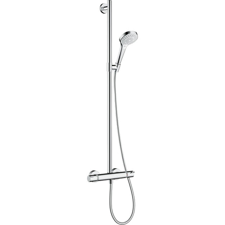 Douchette Grohe chromée, ensemble de douche mural moderne, couleur argent, robinetterie sanitaire