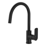 Mitigeur cuisine noir marque Roca, robinet moderne finition noire mat