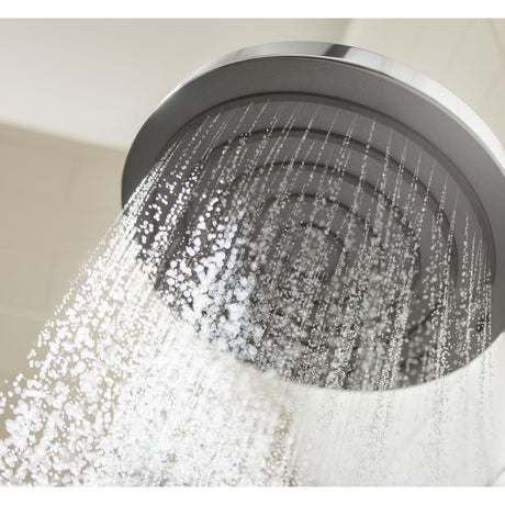 Douchette Grohe, pommeau de douche rond chromé, jet d'eau, couleur argent