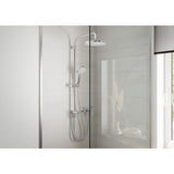 Colonne de douche Grohe chromée, ensemble de douche mural, design moderne argenté