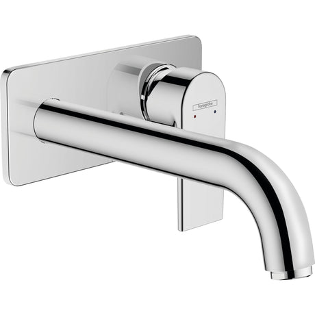 Mitigeur mural chromé Hansgrohe, robinet de salle de bain, couleur argent