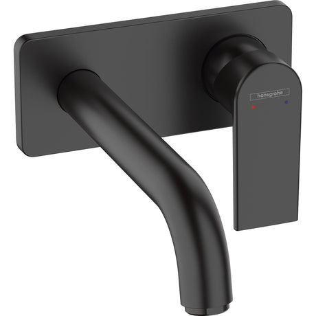 Mitigeur mural Hansgrohe noir pour lavabo, robinet moderne sanitaire