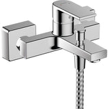 Mitigeur de baignoire Hansgrohe, robinet mural, finition chromée brillante