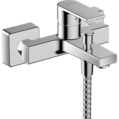 Mitigeur de baignoire Hansgrohe, robinet mural, finition chromée brillante