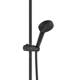 Colonne de douche Grohe noire, design moderne, robinetterie et douchette incluses.