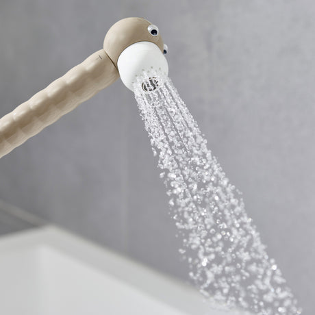 Pommeau de douche Grohe beige, accessoires salle de bain, jet d'eau puissant