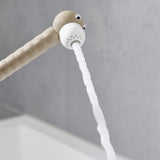 Flexible robinet d'adaptation beige pour lavabo, design ludiquement animalier, eau courante
