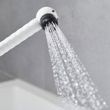 Pommeau de douche Grohe blanc, jet d'eau, robinetterie salle de bain moderne