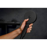 Douchette noire Hansgrohe, accessoire de douche, design moderne rond