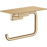 Porte-papier toilette Hansgrohe, accessoire de salle de bain couleur or brossé