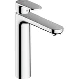 Mitigeur Hansgrohe, robinet de lavabo, couleur chromée, design moderne.