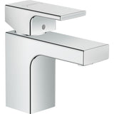 Mitigeur de lavabo Grohe chromé, robinet salle de bain design moderne, couleur argent.